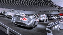 Sculpture de Juan Manuel Fangio au musée Mercedes-Benz