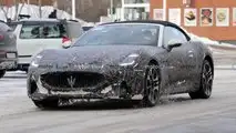 Maserati GranCabrio Folgore Front View Spy Photo