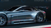 Renderização de carros esportivos Toyota GR GT3
