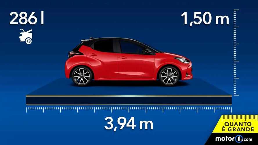 Toyota Yaris, dimensioni e bagagliaio della giapponese più amata