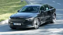 Polestar 2 facelift spy photo