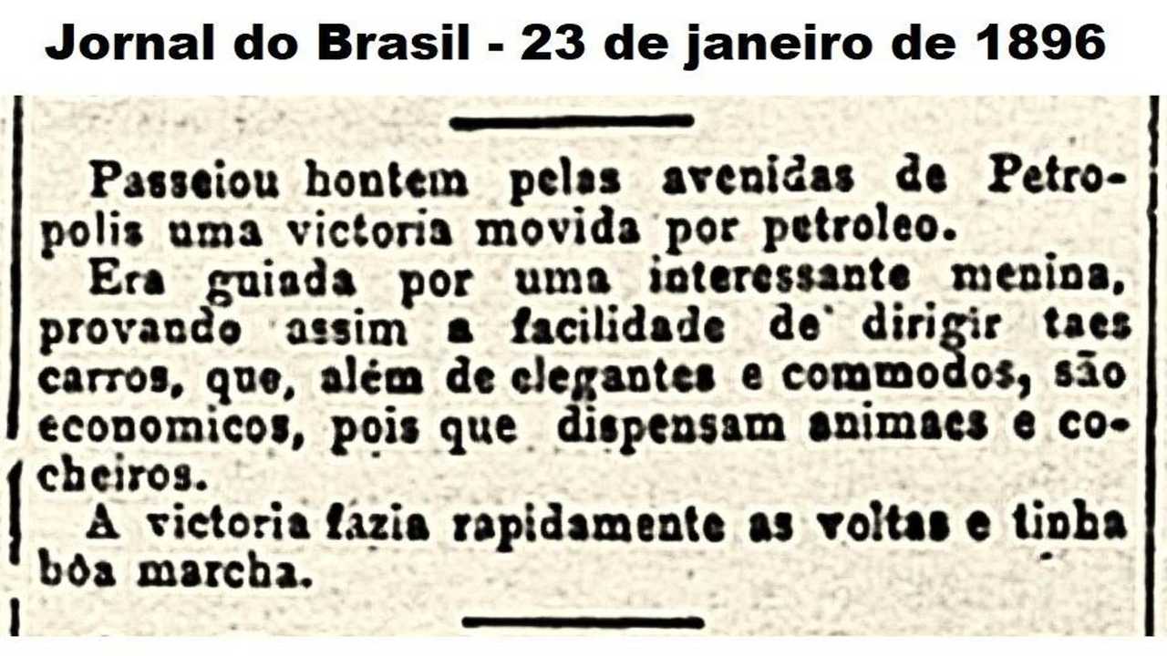 006 - Registro sobre o carro do Dr João Paulo de Carvalho, em 1896