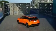 2023 MG MG4 Electric in European specification exterior rear three-quarter view aerial