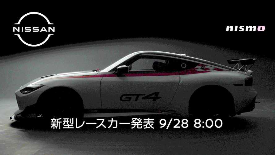 2023 Nissan Z GT4 Nismo race car teased, debuts tomorrow