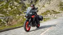 2024 Ducati Multistrada V2 - Front Left Angle View Riding