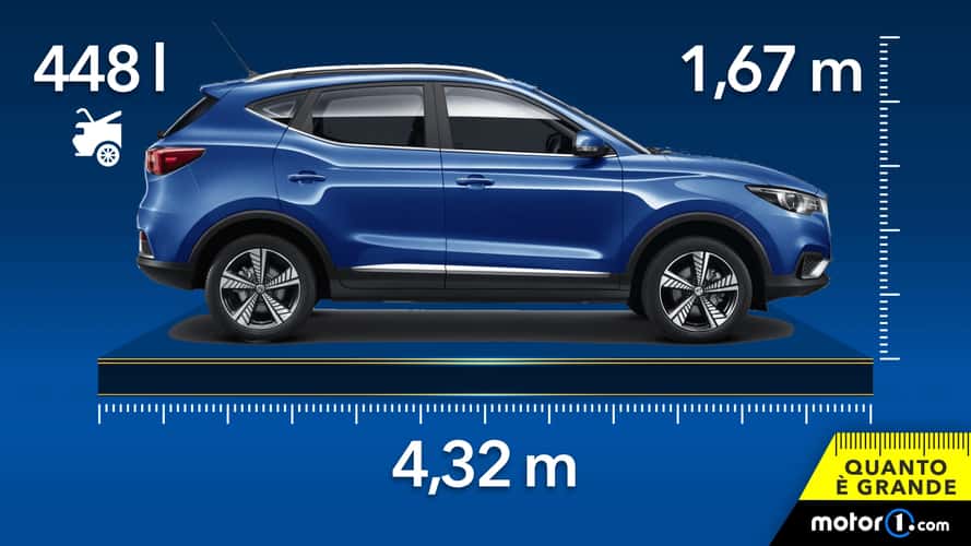 MG ZS, dimensioni e bagagliaio del SUV anglo-cinese