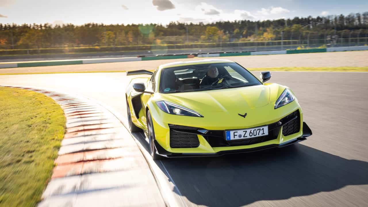 Corvette Z06 (2023) in der Europa-Version im Test.