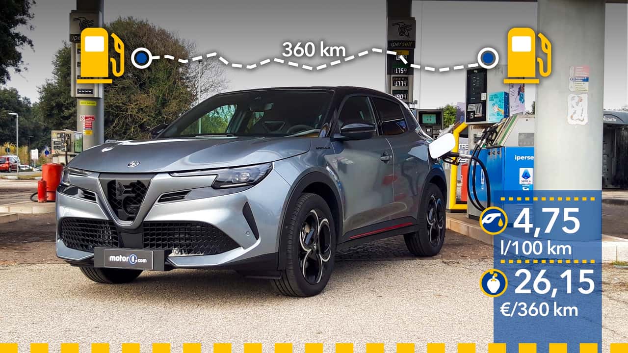 Alfa Romeo Junior Ibrida, prueba consumo