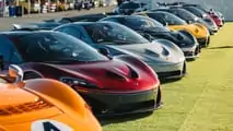 15524-McLarencelebratesits60thanniversarywithdisplaysofpastandcurrentroadcarsheritageracemachinesandunveilingofaveryspecialsupercaratVelocityInvitational