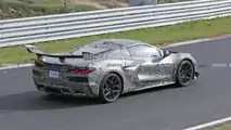 Chevrolet Corvette ZR1 Spionagefoto von der Rückansicht