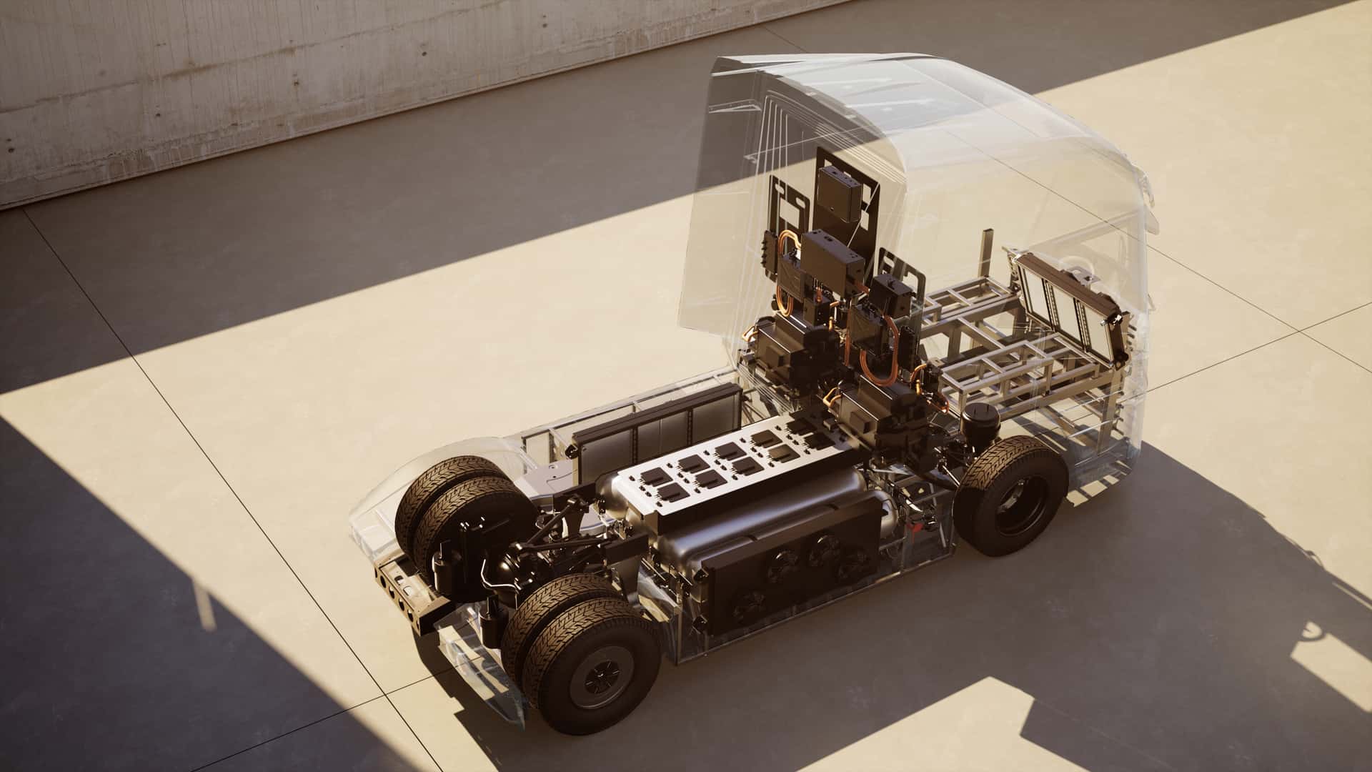 La Piattaforma Scratch è Progettata Principalmente Per HVS presenta la piattaforma modulare per truck a idrogeno