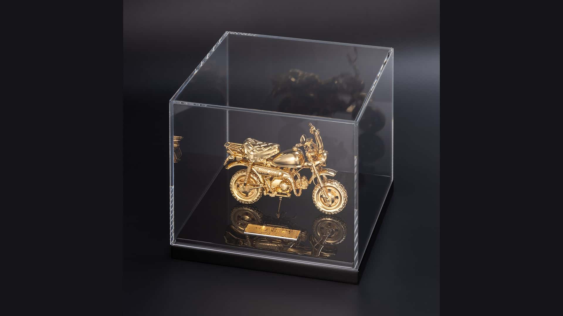 This 1/12 Scale Silver And Gold Honda Monkey Costs More Than A 