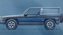 Volvo-Skizzen aus den 1970ern für einen Geländewagen