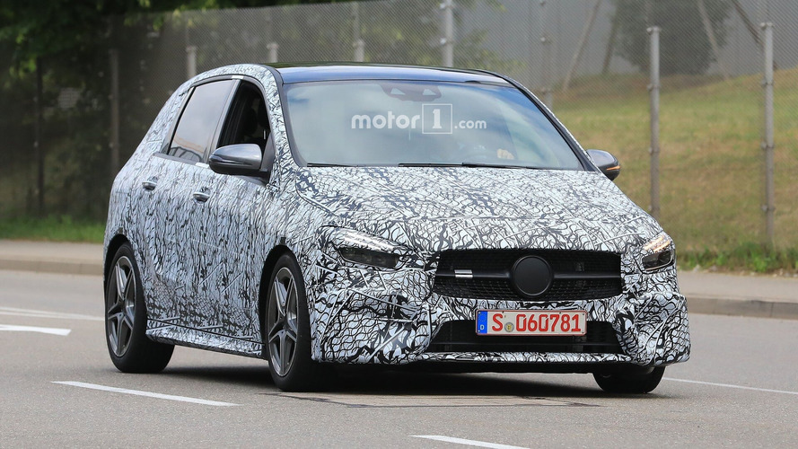 2019 Mercedes B-Class spotted with thinner camouflage