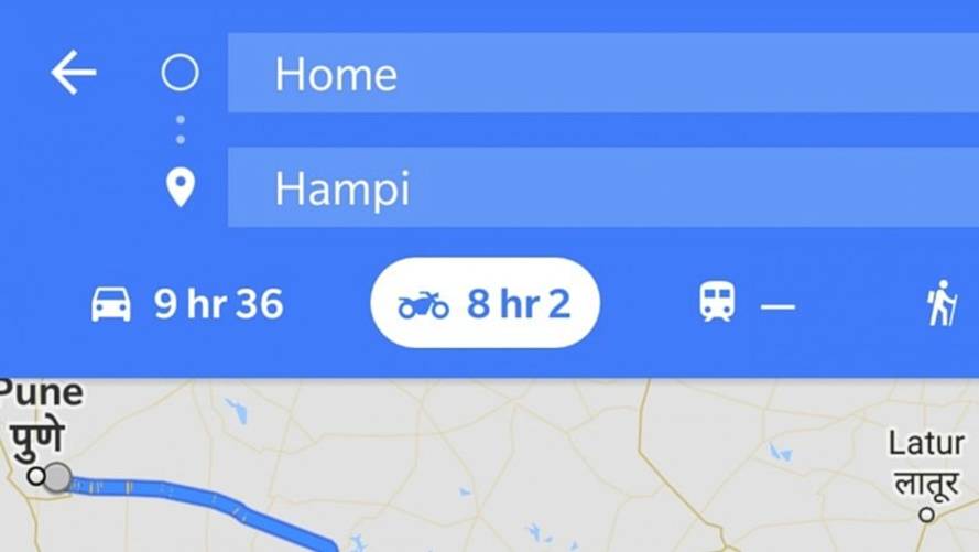 Google Maps para motos
