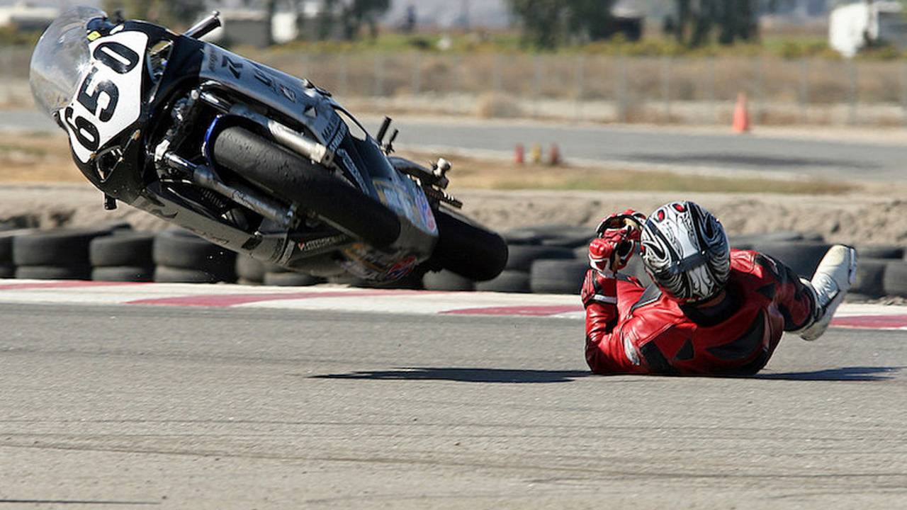 Motorcycles are not designed to fly.