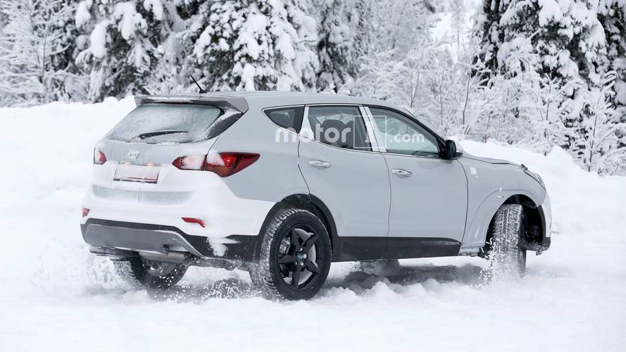 Genesis SUV test mule spy photo