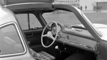 Mercedes 300 SL with plaid upholstery