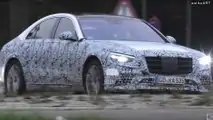 2021 Mercedes-Benz S-Klasse Weniger Camo Spy Video (Screenshots)