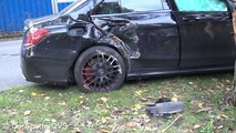 Mercedes-AMG C63 Sedan crashes in Rotterdam