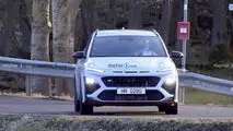 Hyundai Kona N spy photo with no camouflage