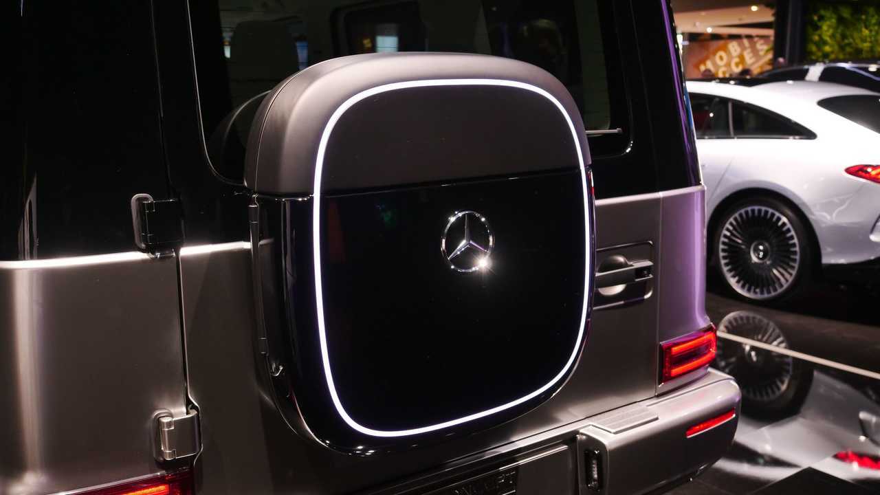 Fotos ao vivo de Mercedes EQG Concept da IAA 2021