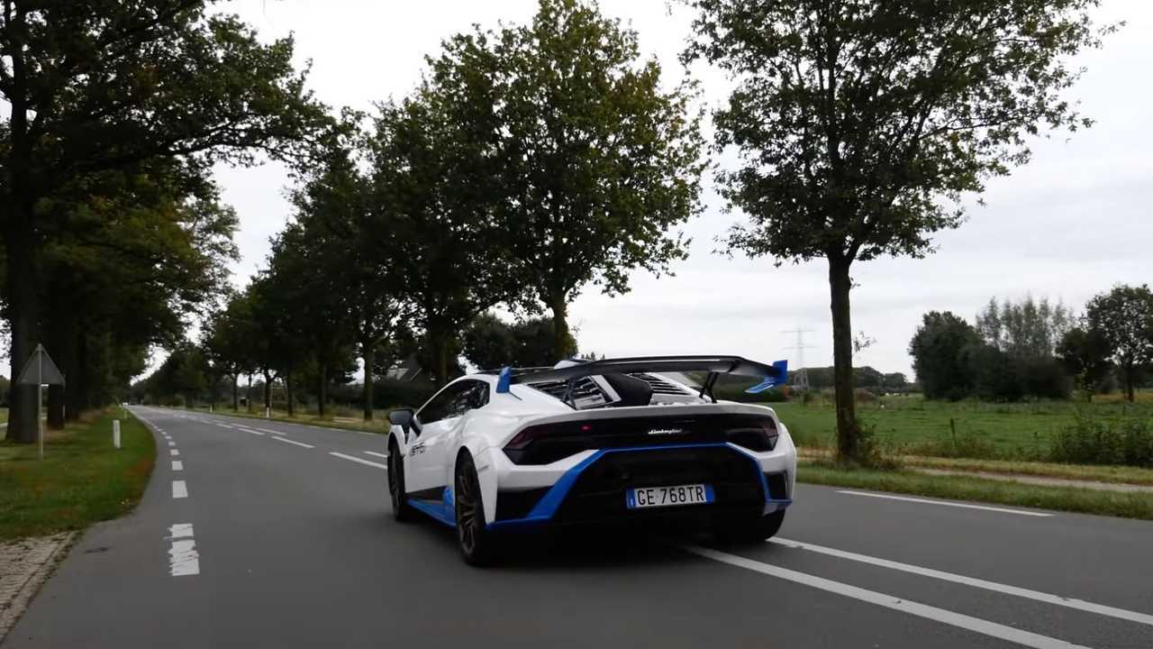 Lamborghini Huracán STO en la Autobahn