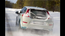 Elektro-Volvo in der Kälte