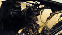 Maserati Quattroporte burns in Azerbaijan