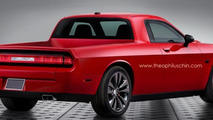 Dodge Challenger pickup truck rendering / Theophilus Chin