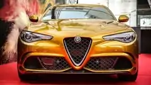 Alfa Romeo Giulia de color dorado