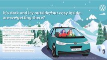Let’s see where the ID.3 can take us: It’s dark and icy outside, but cosy inside: are we getting there?