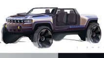 2022 GMC Hummer EV Sketches