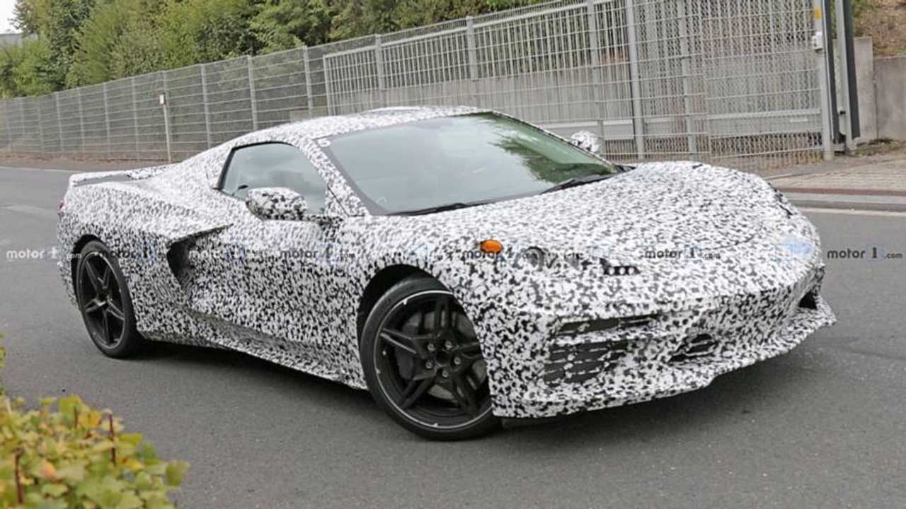 Mid-engined Chevy Corvette spy photo