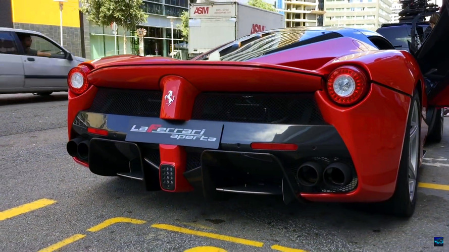 Ferrari LaFerrari Aperta on the road