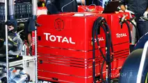 Total fuel rig in the Red Bull Racing pit