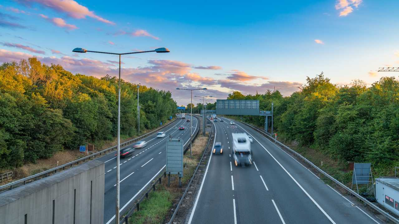 A1(M) motorway near Hatfield junction UK