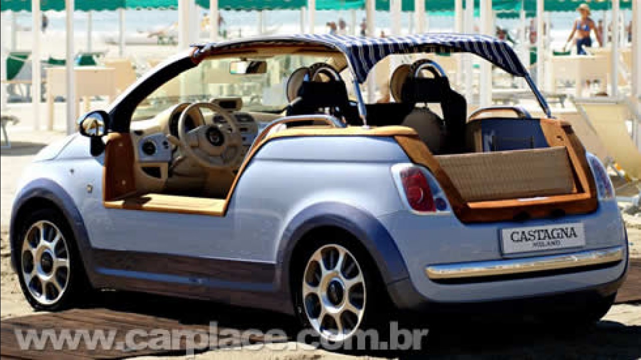 Buggy de praia europeu: Castagna Milano mostra o Fiat 500 Tender Two elétrico