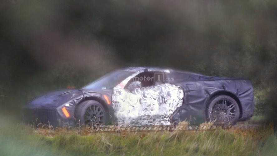 Mid-engined Chevy Corvette spy photo