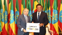 Jean Todt, Président de la FIA, avec le Président éthiopien Mulatu Teshome