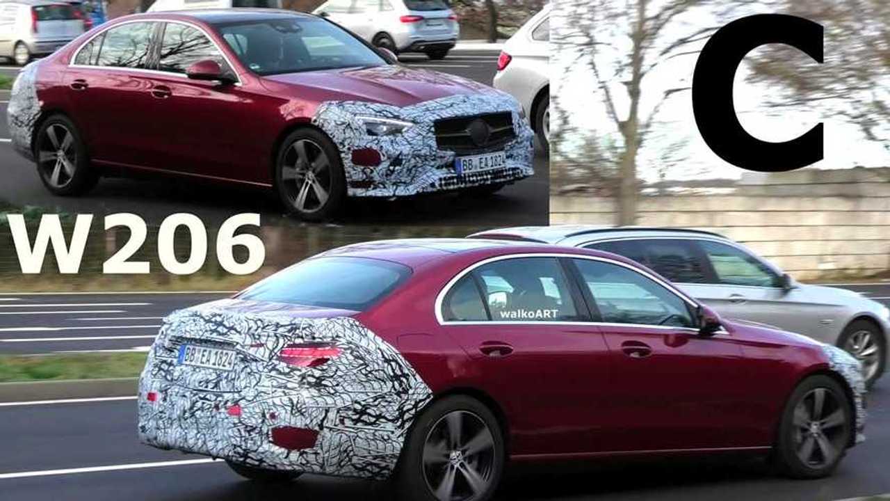 2021 Mercedes C-Serisi Sedan Casus Fotoğraflar