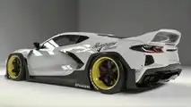 Chevy Corvette C8 with Pandem body kit