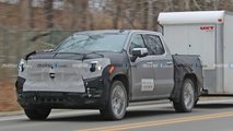 2022 GMC Sierra 1500 Denali Spy Shots Front With Trailer