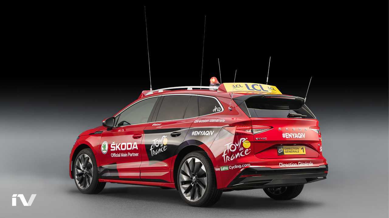 La Skoda Enyaq al Tour de France