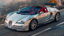 Bugatti Veyron Grand Sport Vitesse with polished aluminum body