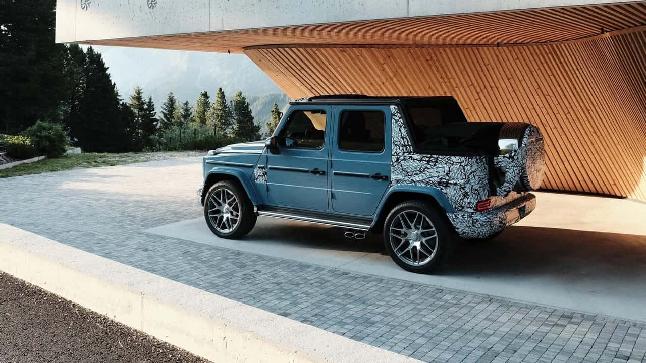 نموذج أولي مموه جزئيًا لمرسيدس AMG G63 كابريوليه 2027