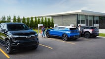 GM electric vehicles at Tesla Superchargers