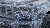 Mercedes-Benz EQG Headlight Spy Photo