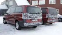 Mercedes V-Class facelift spy photos
