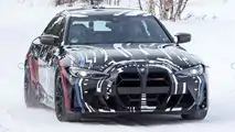 Foto spia EV a quattro motori basati su BMW i4 M50